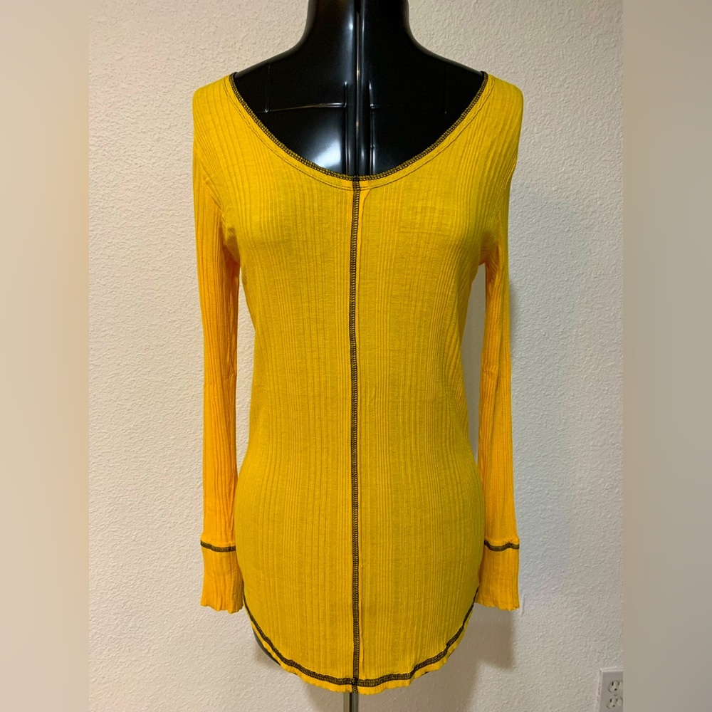 NWOT Yellow Small Long Sleeve